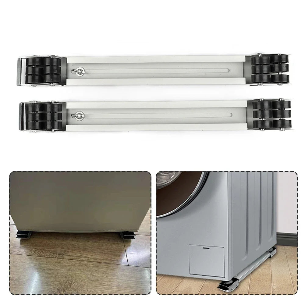 Support de Base Réfrigérateur 2pcs – Chariot Mobile Ajustable pour Meubles avec Roues