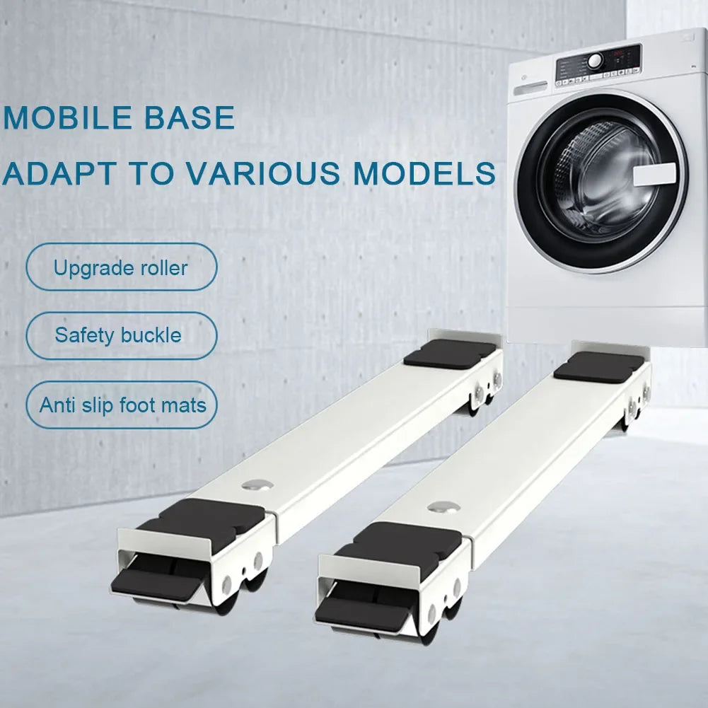 Support de Base Réfrigérateur 2pcs – Chariot Mobile Ajustable pour Meubles avec Roues