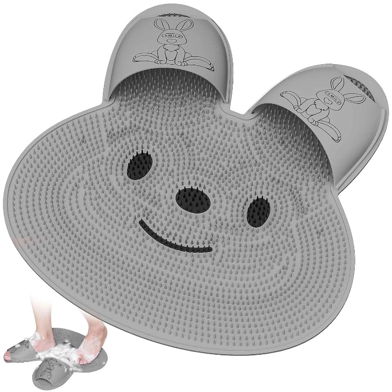 Tapis Exfoliant pour Pieds en Silicone - Forme de Lapin