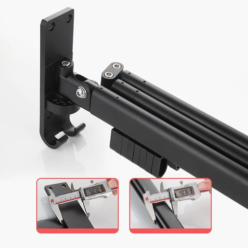 Cintre Pliable en Aluminium Rotatif et Extensible Séchoir Murale pour Vêtements, Serviettes et Couettes