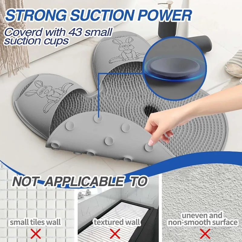 Tapis Exfoliant pour Pieds en Silicone - Forme de Lapin