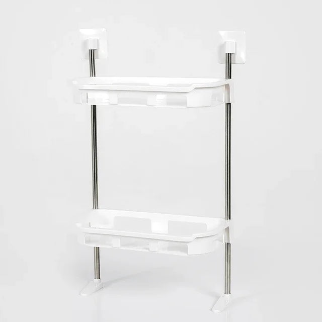 Étagère pour salle de bain et cuisine sans perçage, rangement accessoires