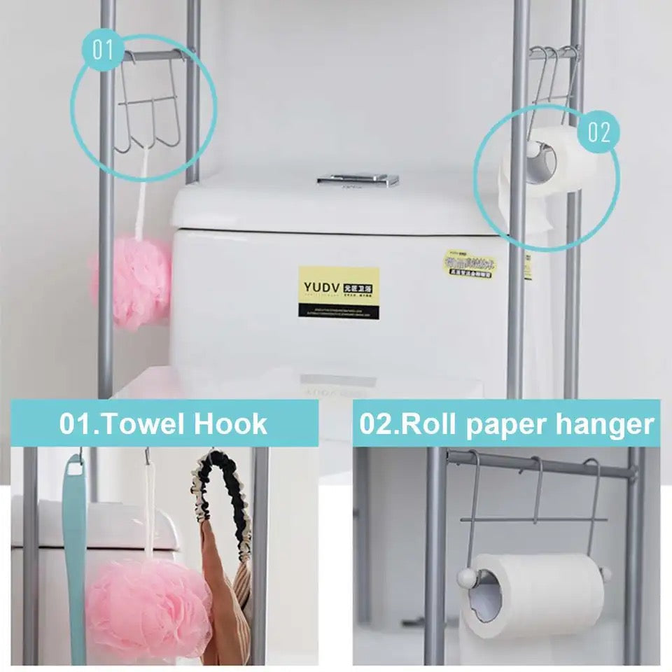 organisateur de salle de bain à 3 rangés