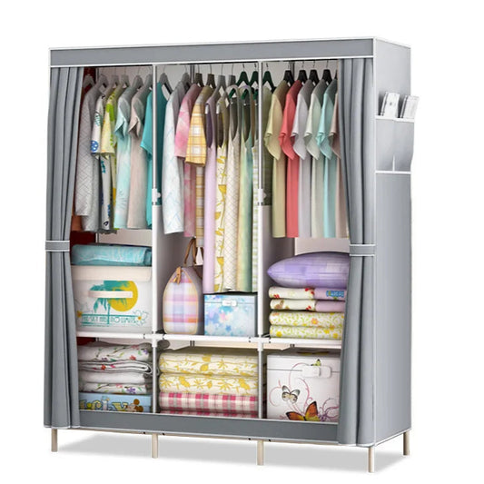 Armoire anti-poussière de rangement en tissu