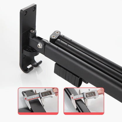 Cintre Pliable en Aluminium Rotatif et Extensible Séchoir Murale pour Vêtements, Serviettes et Couettes